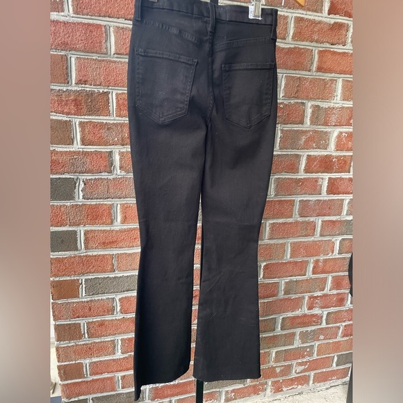 NWT Frank & Eileen Flannigan Flare Leg Jeans, In Black Size 24 - Picture 3 of 7